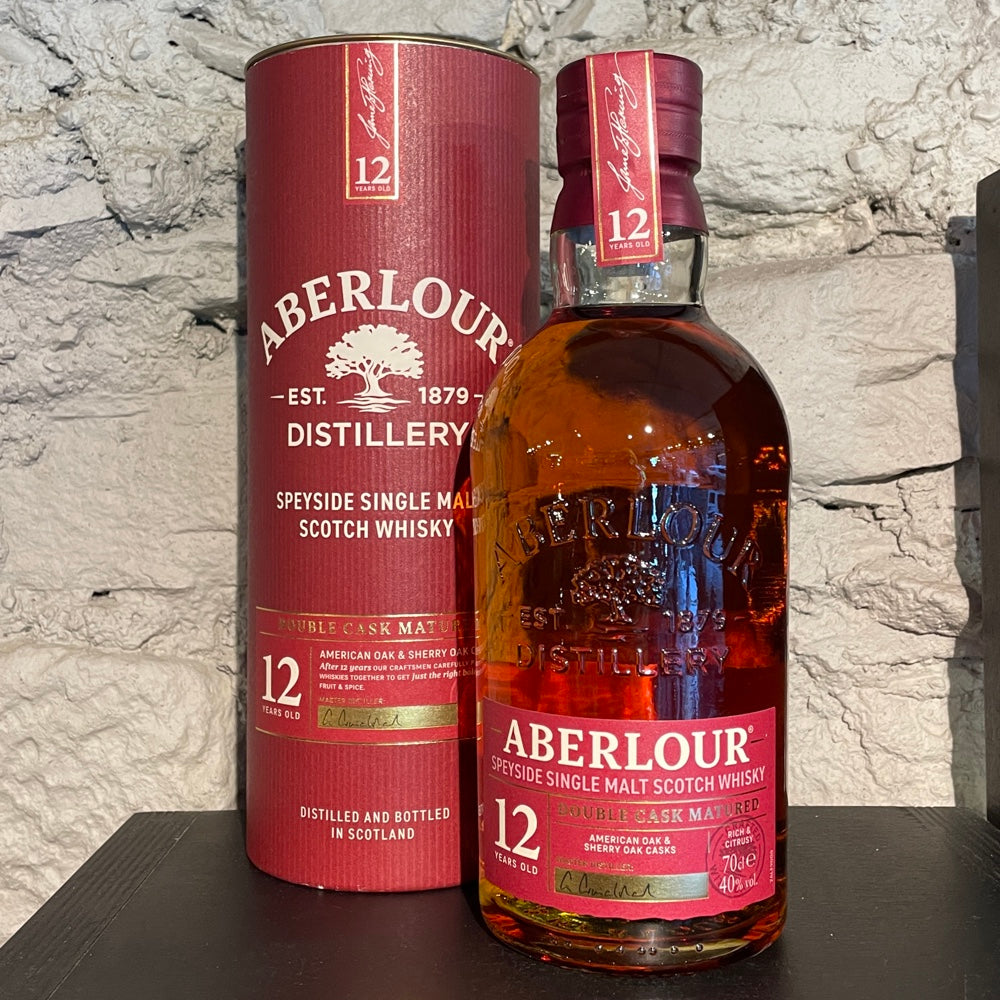 ABERLOUR 12 Year Old Double Cask Matured Speyside Single Malt Scotch Whisky 70cl 40%