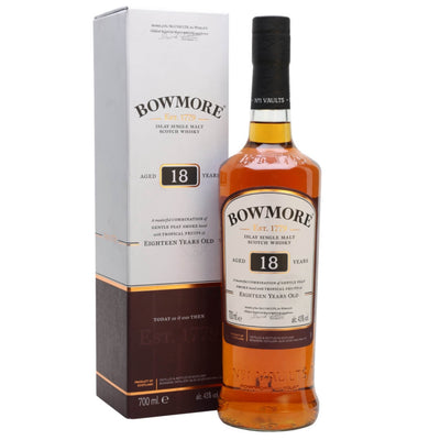 BOWMORE 18 Year Old Islay Single Malt Scotch Whisky 70cl 43%