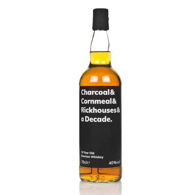 <p><strong>Charcoal &amp; Cornmeal &amp; Rickhouses &amp; a Decade 10 Year Old Bourbon Whiskey 70cl 40%</strong></p> <p>&nbsp;</p>