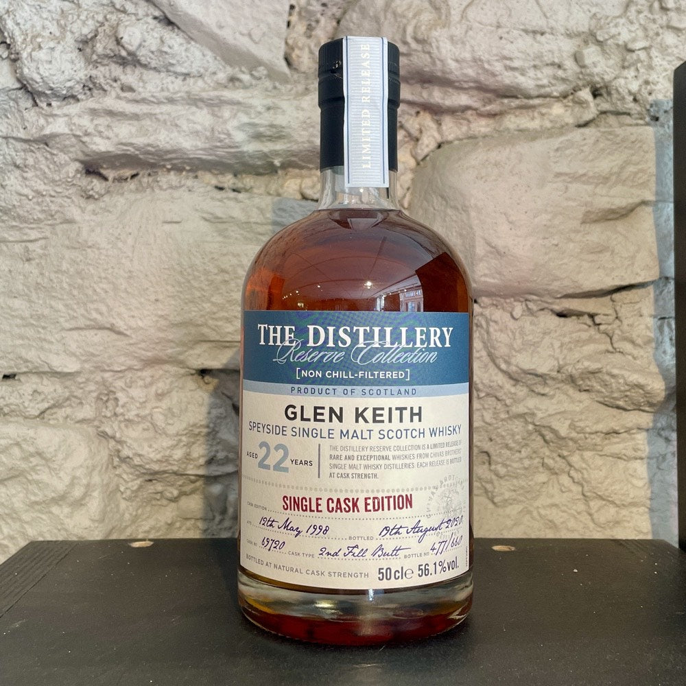 GLEN KEITH 22 Year Old Single Cask Edition Speyside Single Malt Scotch Whisky 50cl 56.1%