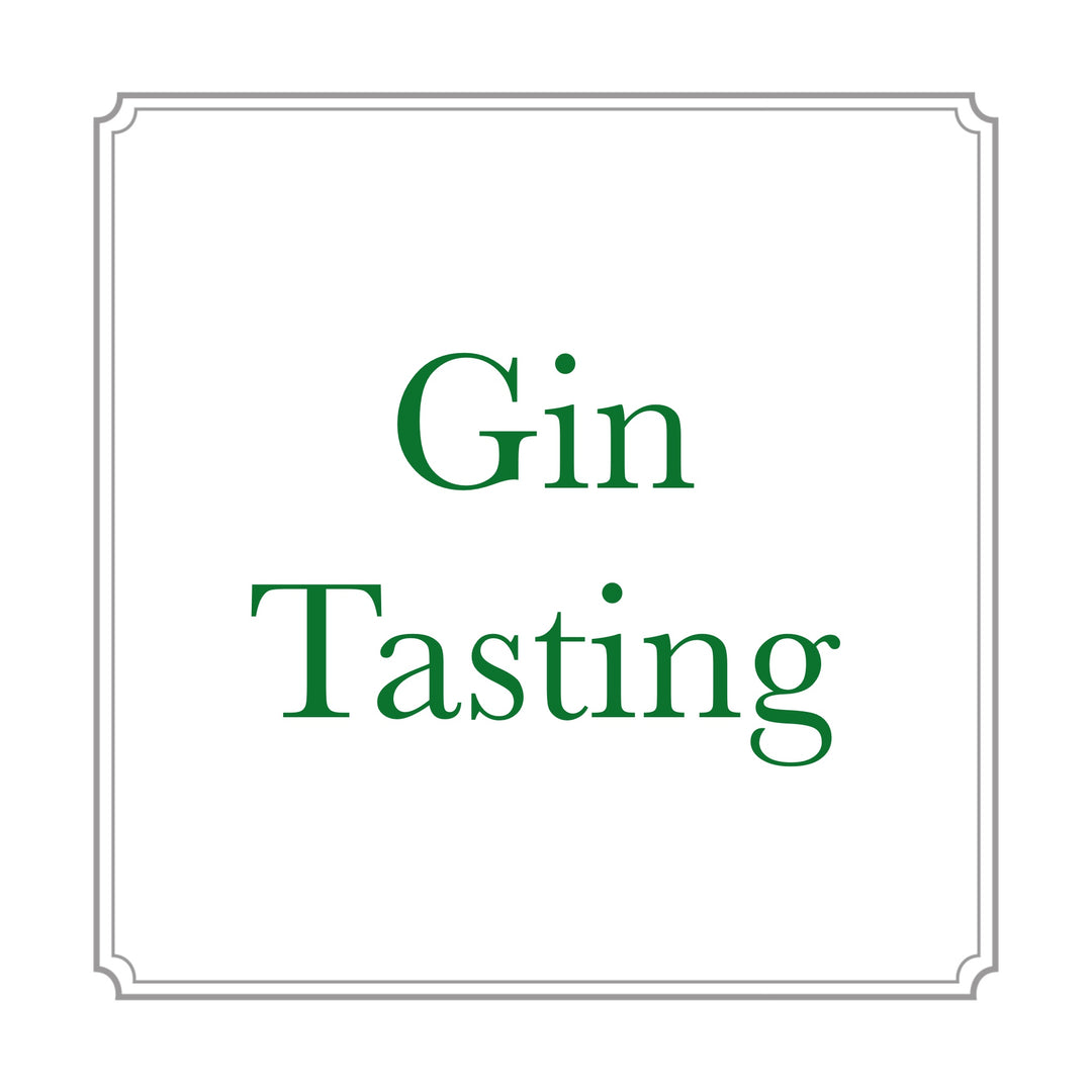 Gin Tasting Flight Premium Scottish Gins