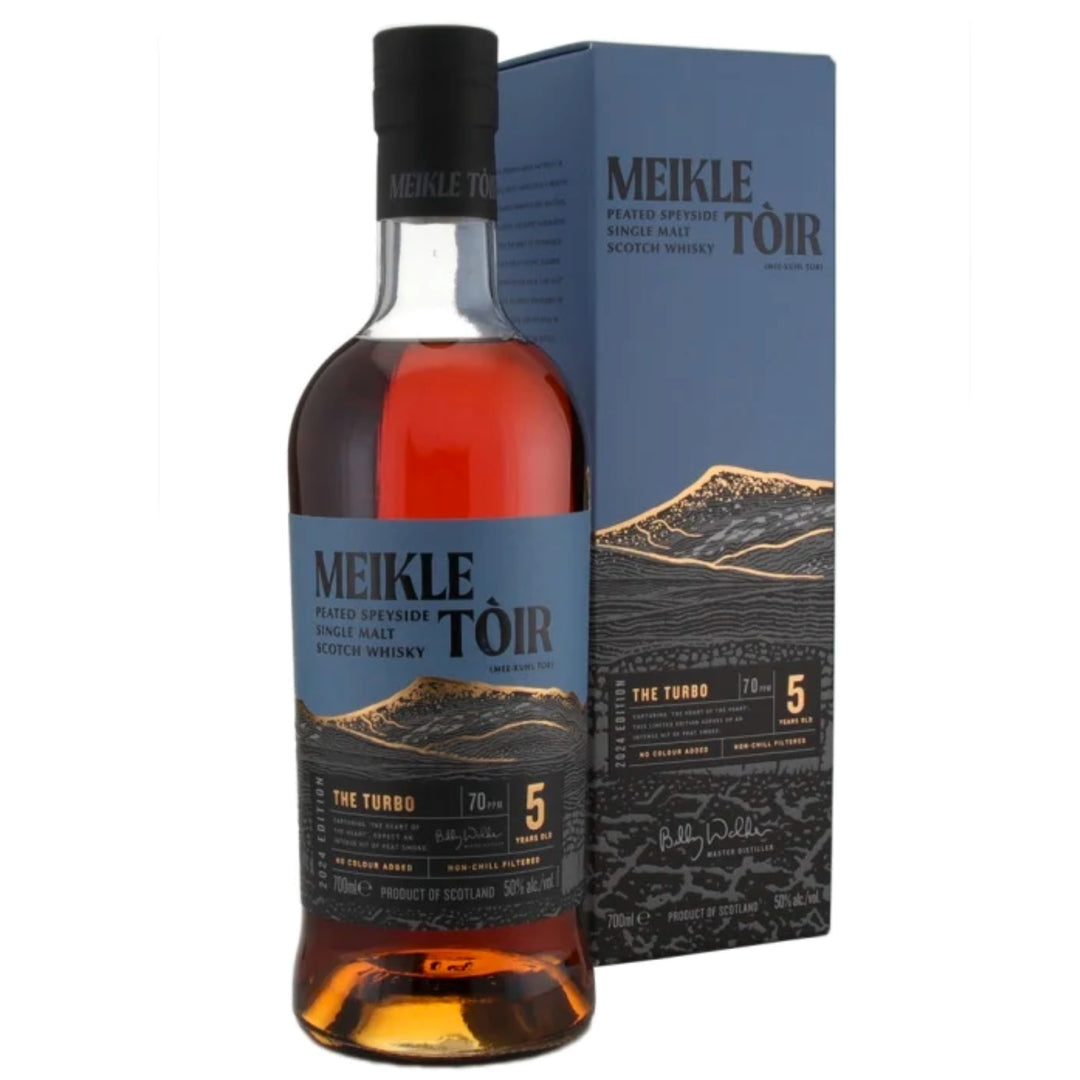 MEIKLE TOIR 5 Year Old The Turbo (2024 Edition) Peated Speyside Single Malt Scotch Whisky 70cl 50%