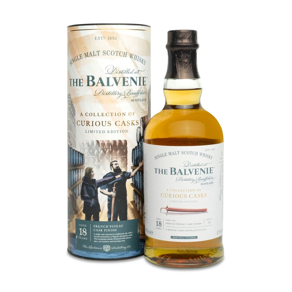 THE BALVENIE 18 Year Old French Pineau Cask Finish Speyside Single Malt Scotch Whisky 70cl 47.9%