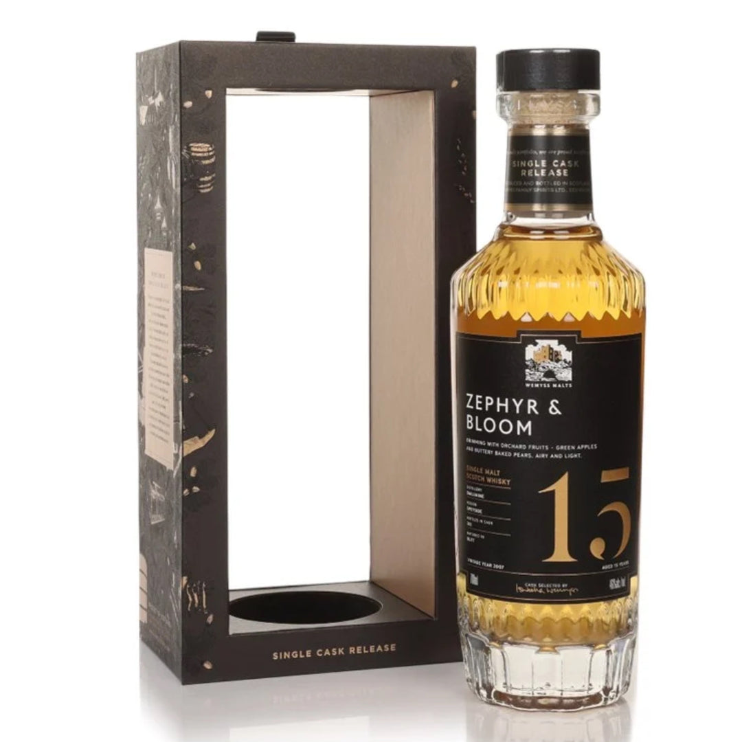 WEMYSS MALTS Zephyr & Bloom 15 Year Old Dailuaine Speyside Single Malt Scotch Whisky 70cl 46%