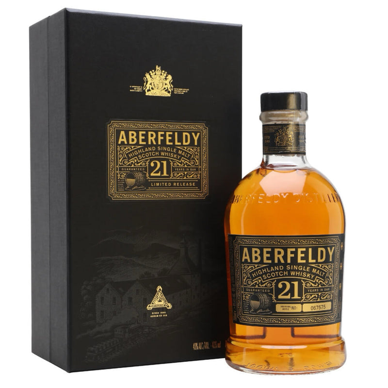 ABERFELDY 21 Year Old Highland Single Malt Scotch Whisky 70cl 40%