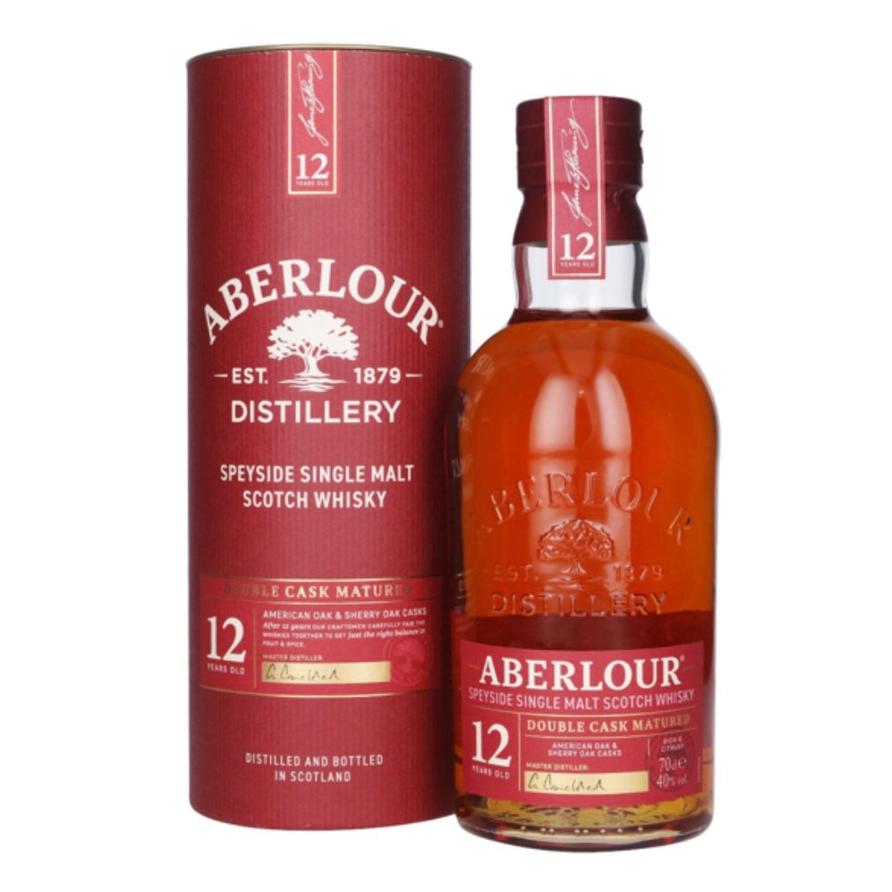 ABERLOUR 12 Year Old Double Cask Matured Speyside Single Malt Scotch Whisky 70cl 40%