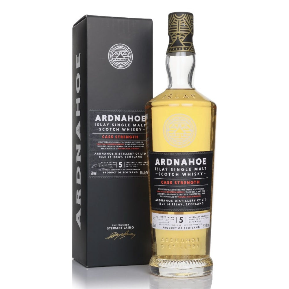 ARDNAHOE Cask Strength Batch 2 Islay Single Malt Scotch Whisky 70cl 61%