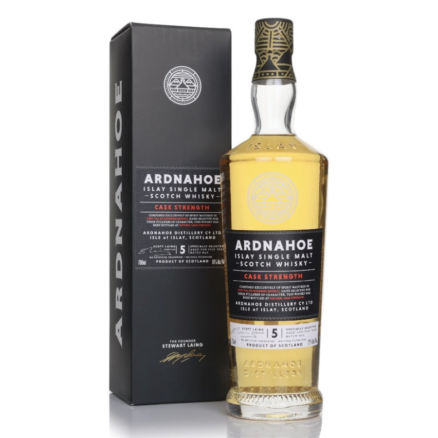 ARDNAHOE Cask Strength Batch 2 Islay Single Malt Scotch Whisky 70cl 61%