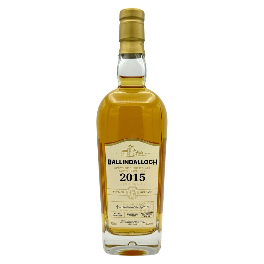 BALLINDALLOCH 2015 Vintage Release 8 Year Old Speyside Single Malt Scotch Whisky 70cl 46%