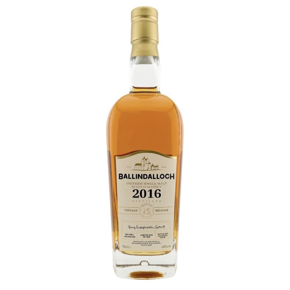 BALLINDALLOCH 2016 Vintage Release Speyside Single Malt Scotch Whisky 70cl 48%