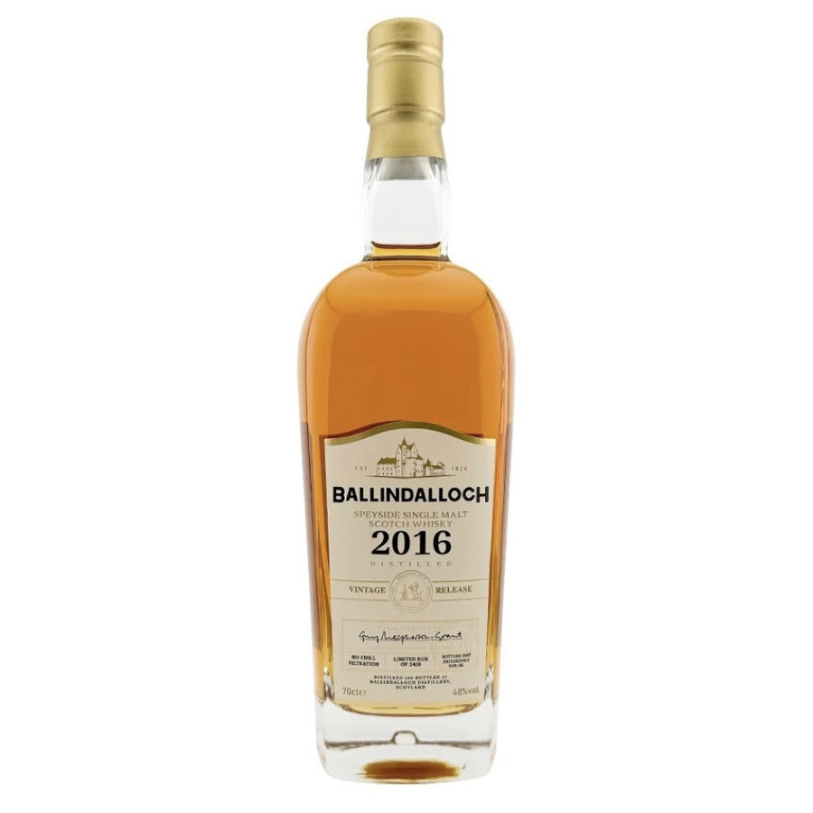 BALLINDALLOCH 2016 Vintage Release Speyside Single Malt Scotch Whisky 70cl 48%