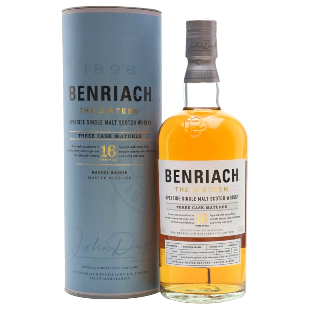 BENRIACH The Sixteen 16 Year Old Speyside Single Malt Scotch Whisky 70cl 43%