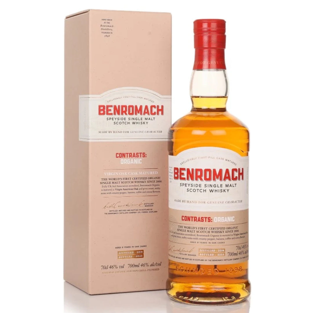 BENROMACH Contrasts: Organic 2014 Speyside Single Malt Scotch Whisky 70cl 46%