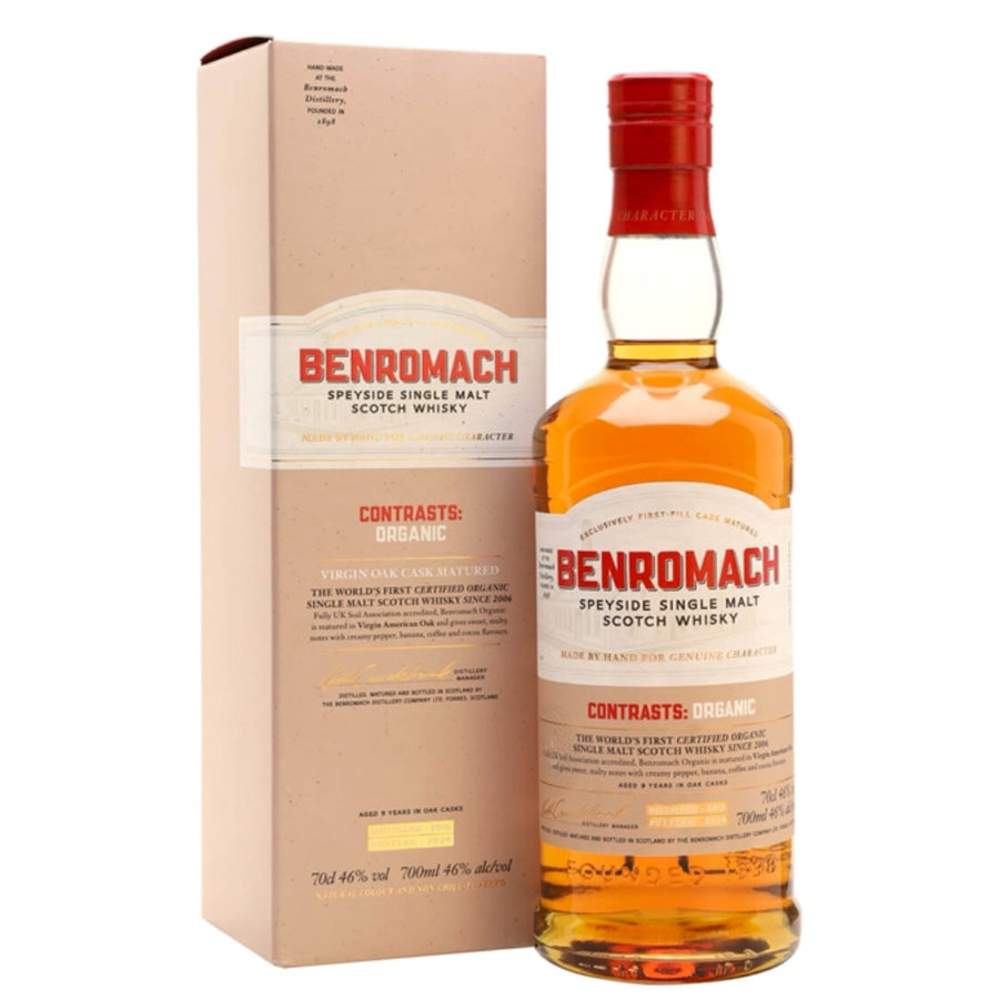 BENROMACH Contrasts: Organic 2015 Speyside Single Malt Scotch Whisky 70cl 46%