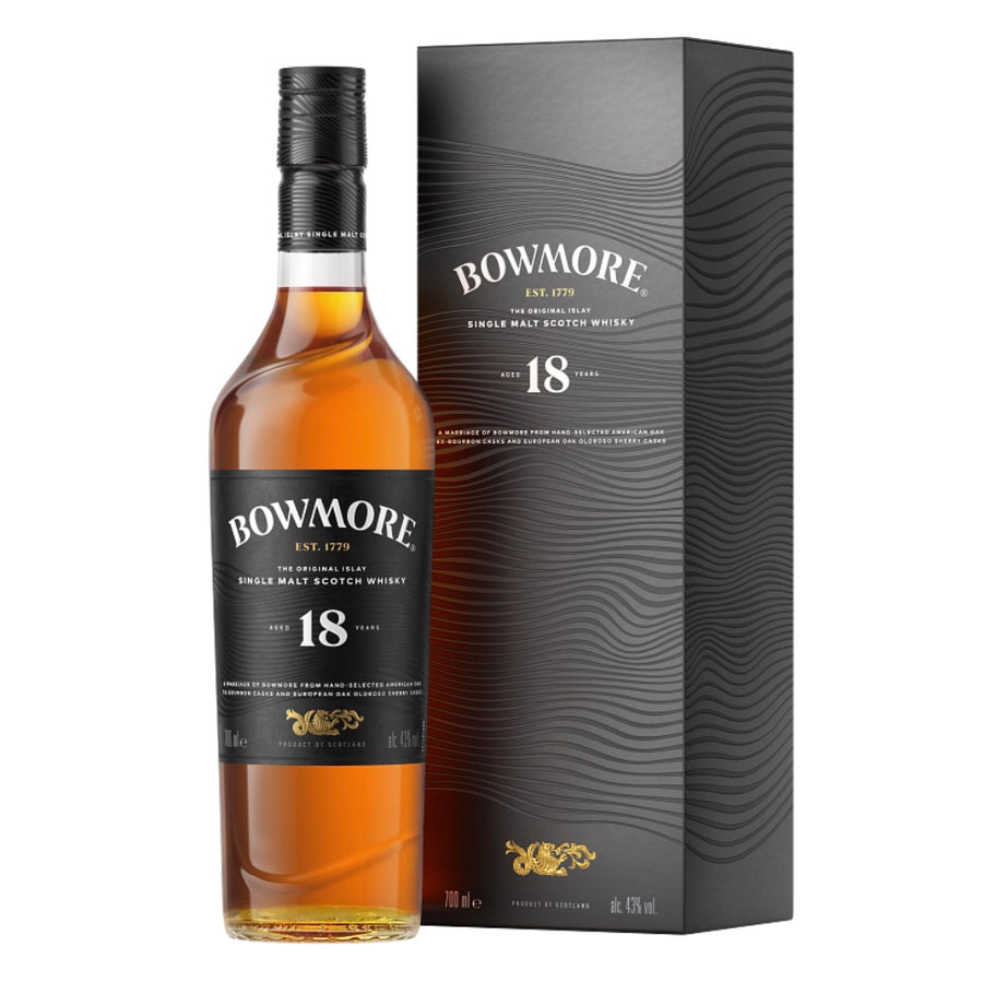 BOWMORE 18 Year Old Islay Single Malt Scotch Whisky 70cl 43%