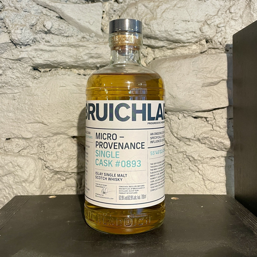 BRUICHLADDICH Micro-Provenance Single Cask #0893 13 Year Old Islay Single Malt Scotch Whisky 70cl 62.8%