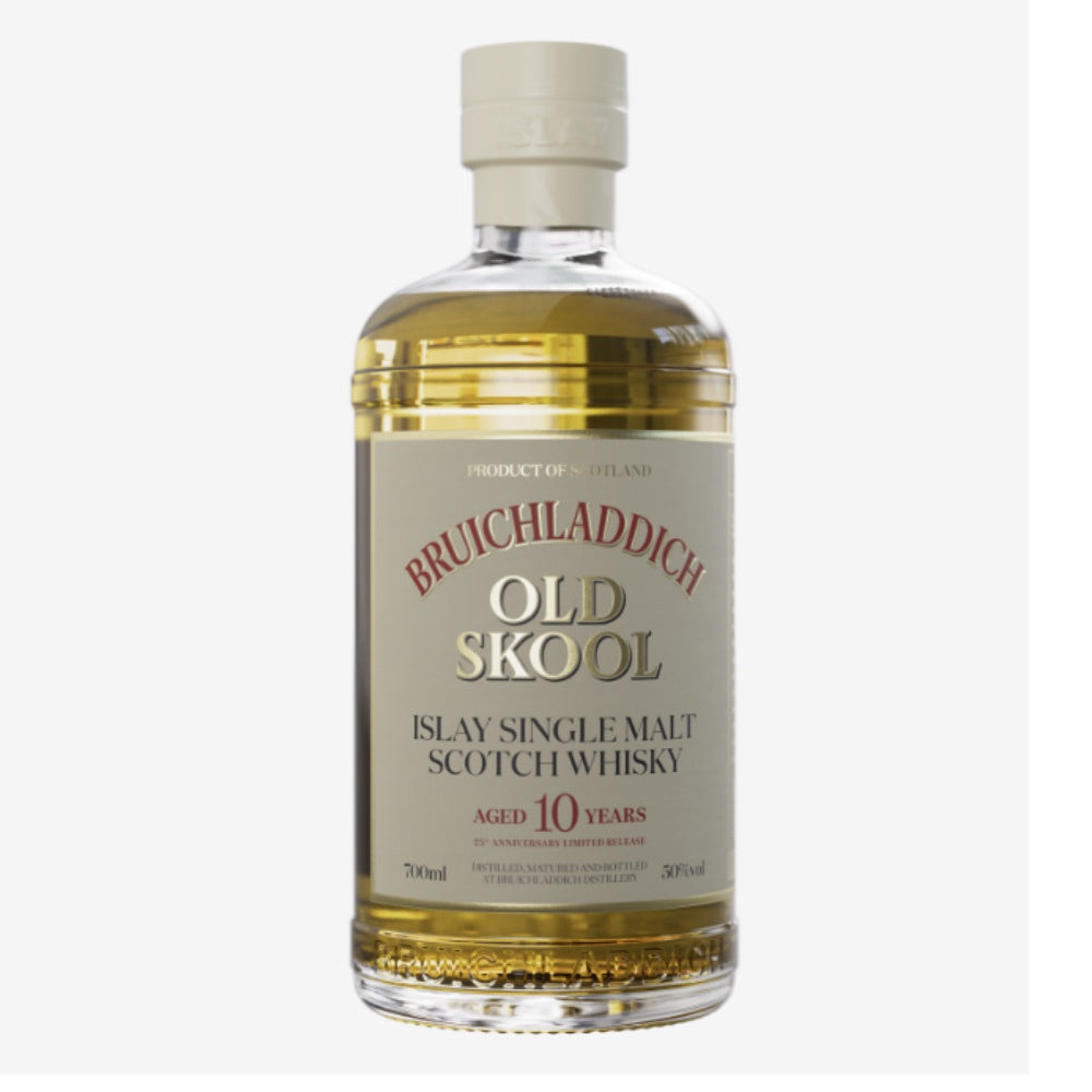 BRUICHLADDICH Old Skool 10 Year Old Islay Single Malt Scotch Whisky 70cl 50%