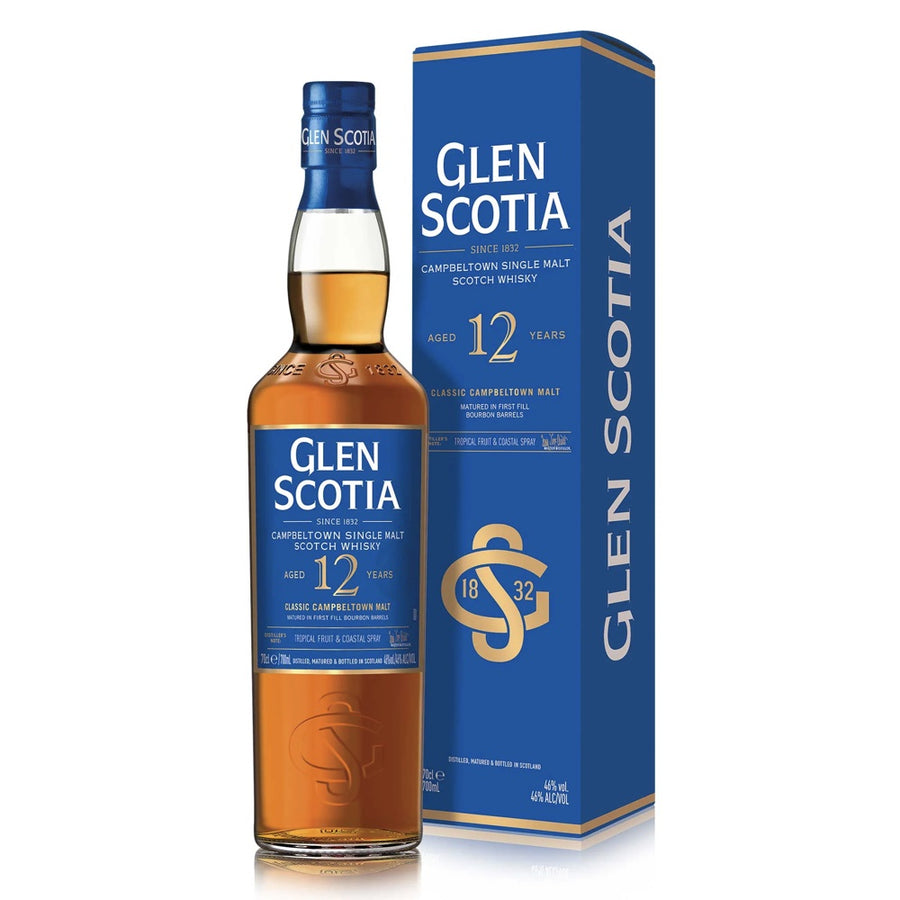 GLEN SCOTIA 12 Year Old Campbeltown Single Malt Scotch Whisky 70cl 46%