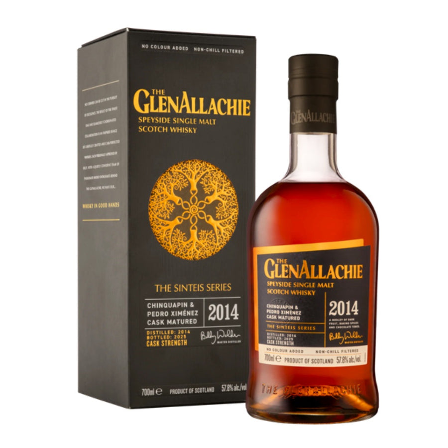GLENALLACHIE The Sinteis Series Part 1: 2014 Chinquapin &amp; Pedro Ximenez Cask Matured Speyside Single Malt Scotch Whisky 70cl 57.8%