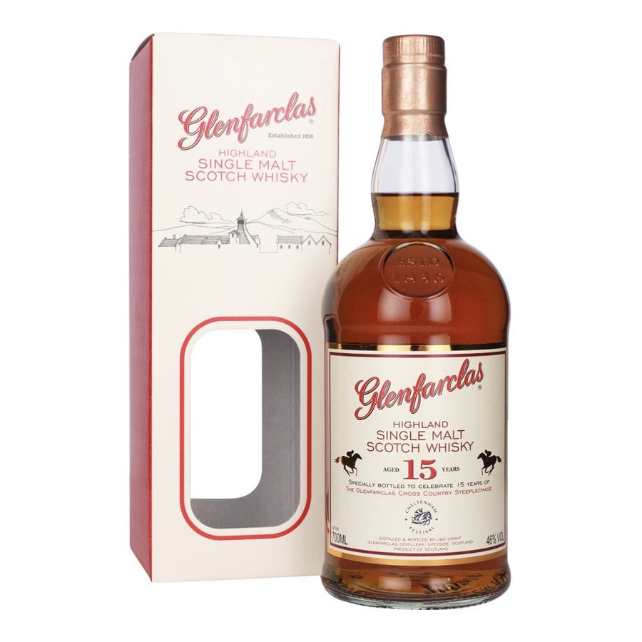 GLENFARCLAS 15 Year Old Cheltenham Edition Speyside Single Malt Scotch Whisky 70cl 46%