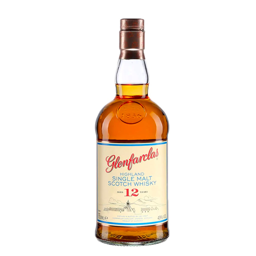 GLENFARCLAS 12 Year Old Speyside Single Malt Scotch Whisky 70cl 43% - NO TUBE