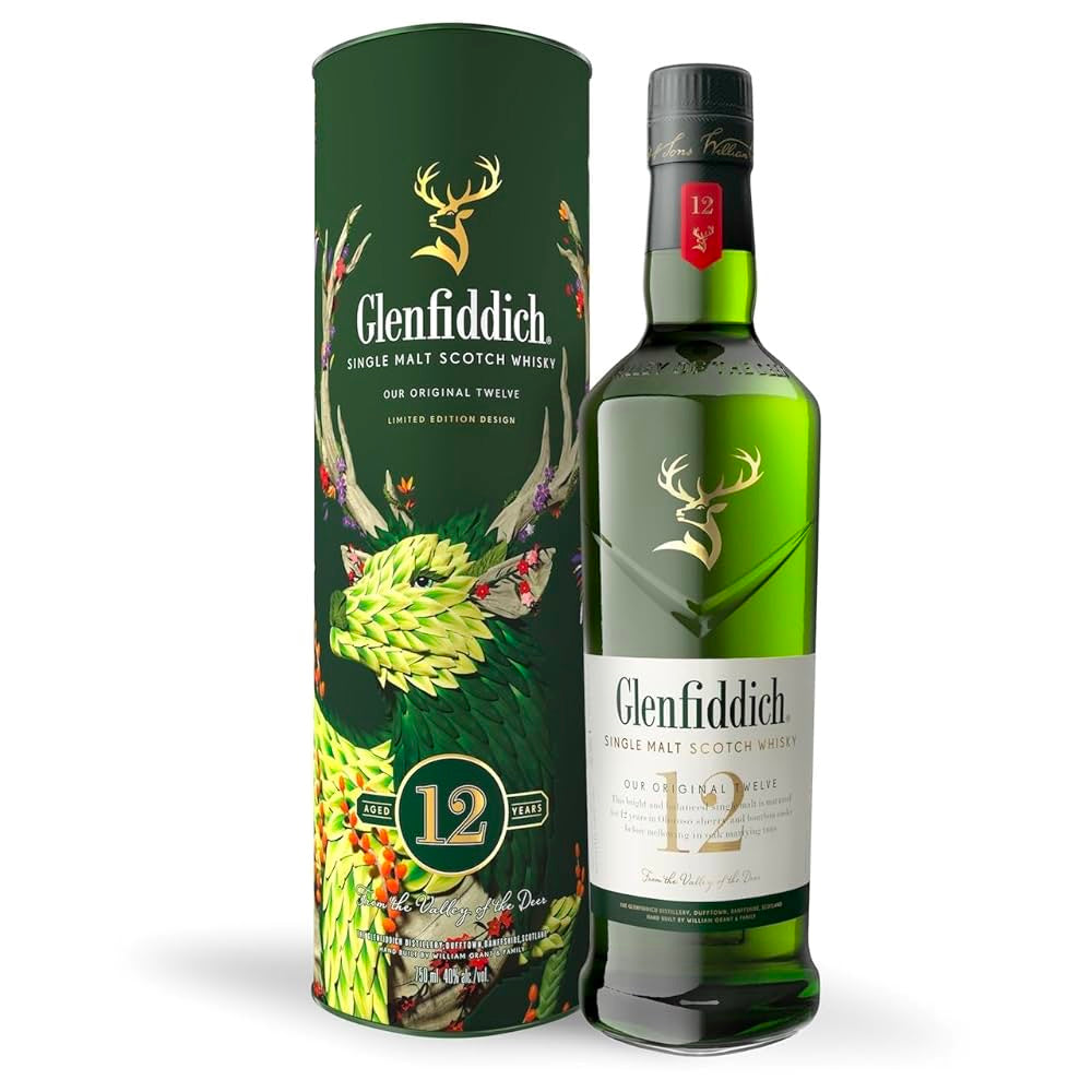 GLENFIDDICH 12 Year Old Speyside Single Malt Scotch Whisky 70cl 40%
