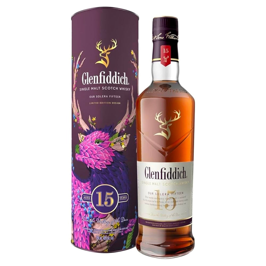 GLENFIDDICH 15 Year Old Solera Speyside Single Malt Scotch Whisky 70cl 40%