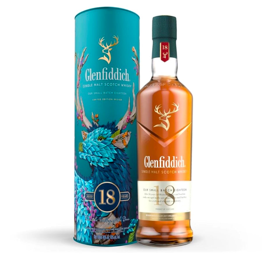 GLENFIDDICH 18 Year Old Small Batch Speyside Single Malt Scotch Whisky 70cl 40%