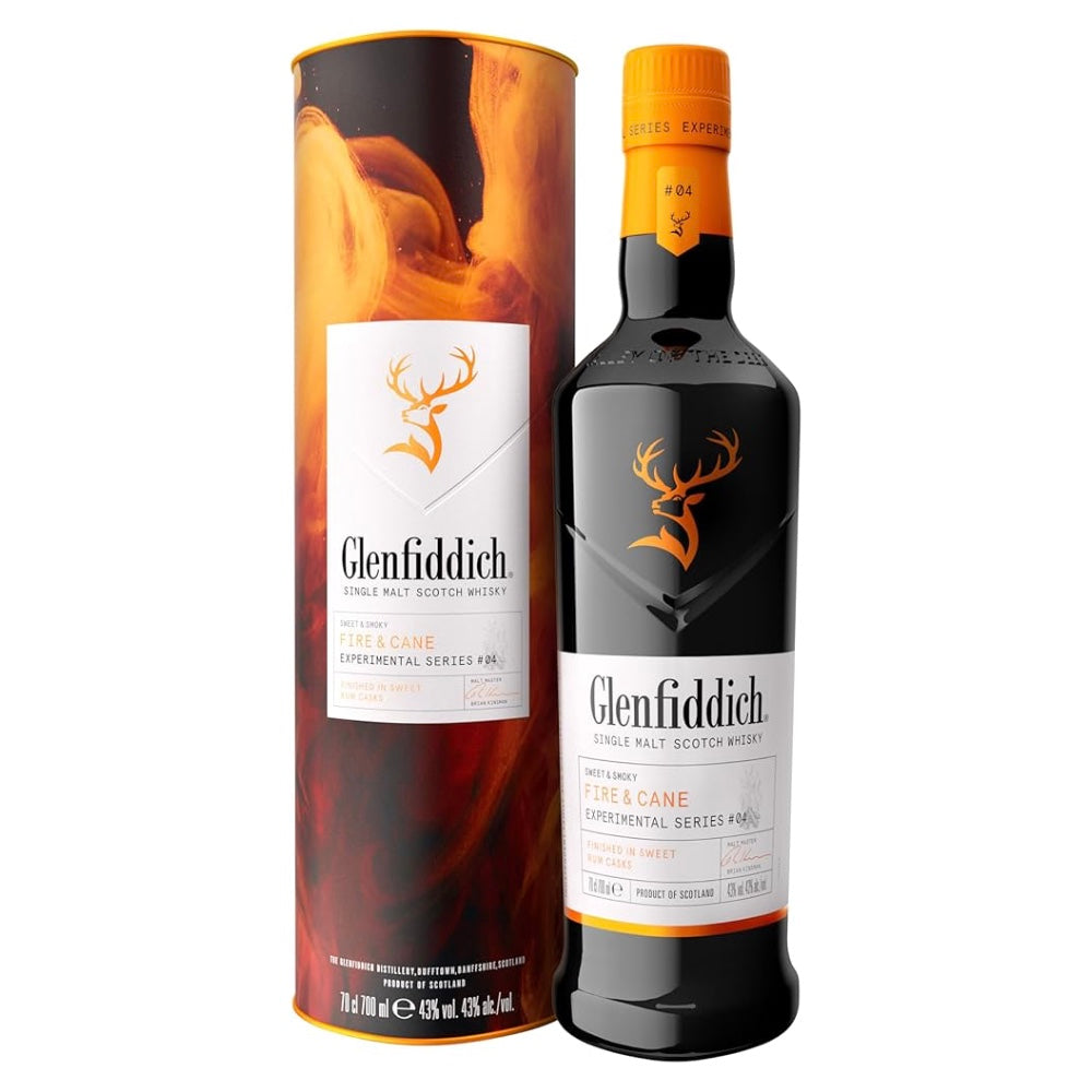 GLENFIDDICH Fire &amp; Cane Speyside Single Malt Scotch Whisky 70cl 43%