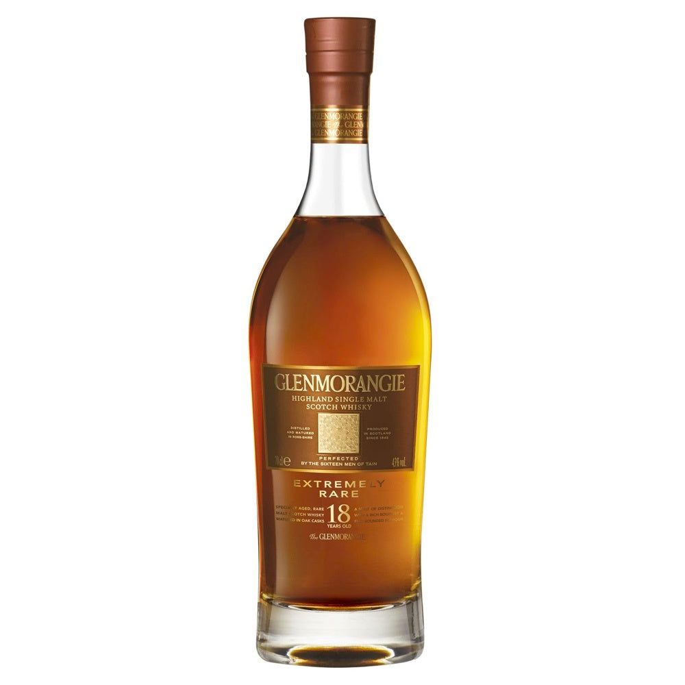 GLENMORANGIE 18 Year Old Extremely Rare Highland Single Malt Scotch Whisky 70cl 43% - NO BOX