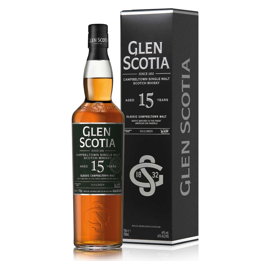 GLEN SCOTIA 15 Year Old Campbeltown Single Malt Scotch Whisky 70cl 46%