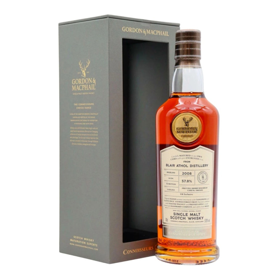 GORDON &amp; MACPHAIL Connoisseurs Choice Blair Athol 2008 Single Malt Scotch Whisky 70cl 57.8%