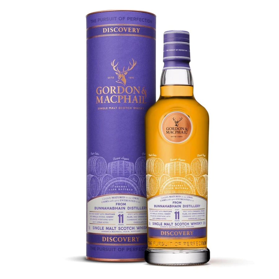 GORDON &amp; MACPHAIL Discovery Bunnahabhain 11 Year Old Single Malt Scotch Whisky 70cl 43%