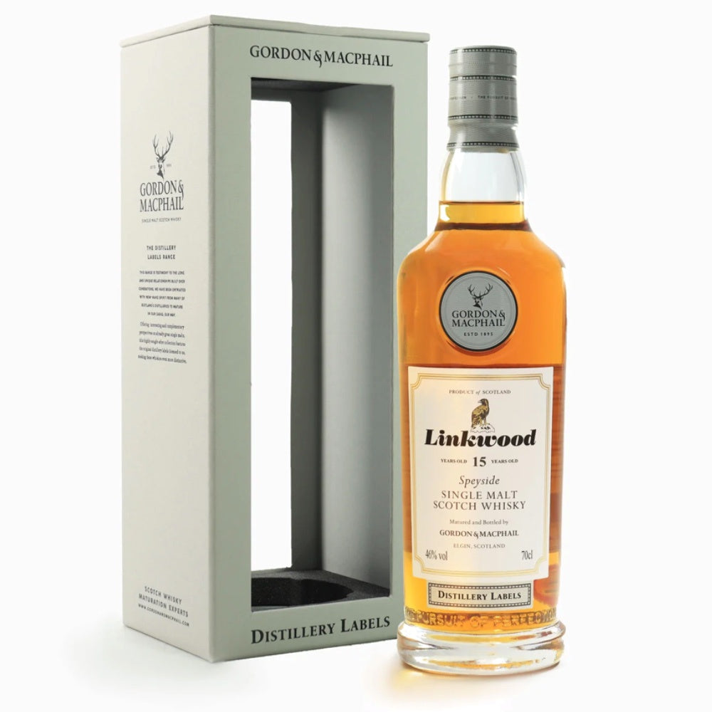 GORDON &amp; MACPHAIL Distillery Labels Linkwood 15 Year Old Speyside Single Malt Scotch Whisky 70cl 46%