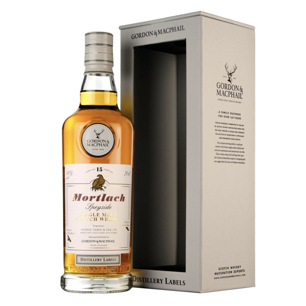 GORDON &amp; MACPHAIL Distillery Labels Mortlach15 Year Old Speyside Single Malt Scotch Whisky 70cl 46%