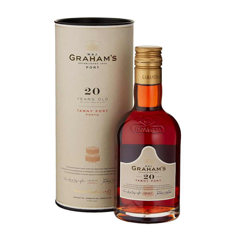 GRAHAM'S 20 Years Old Tawny Port 20cl 20% - IN A BRANDED GIFT TUBE