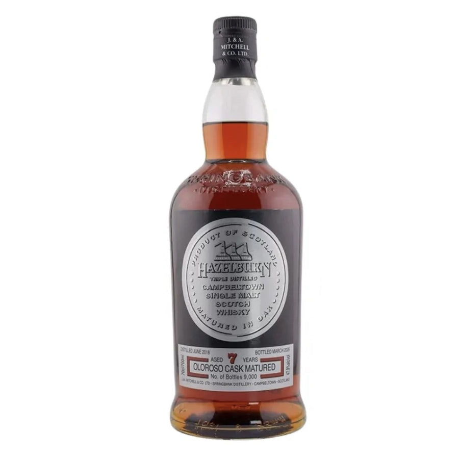 HAZELBURN 7 Year Old Oloroso Cask Matured (2026 Release) Campbeltown Single Malt Scotch Whisky 70cl 47.9%