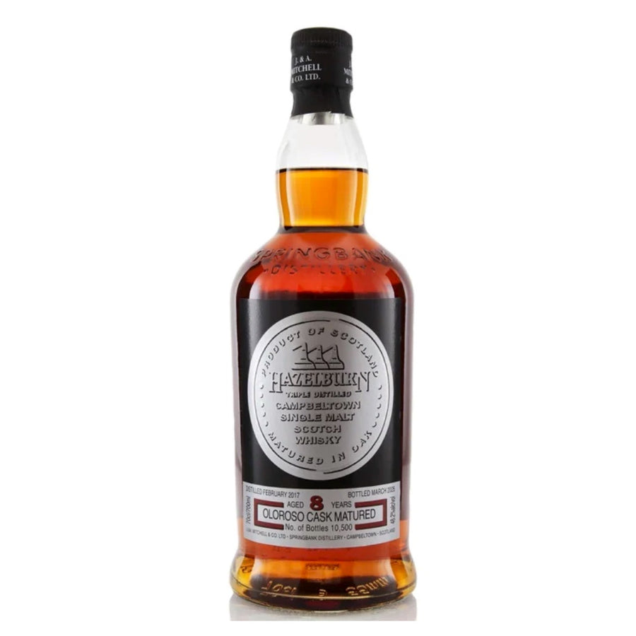 HAZELBURN 8 Year Old Oloroso Cask Matured (2025 Release) Campbeltown Single Malt Scotch Whisky 70cl 48.2%