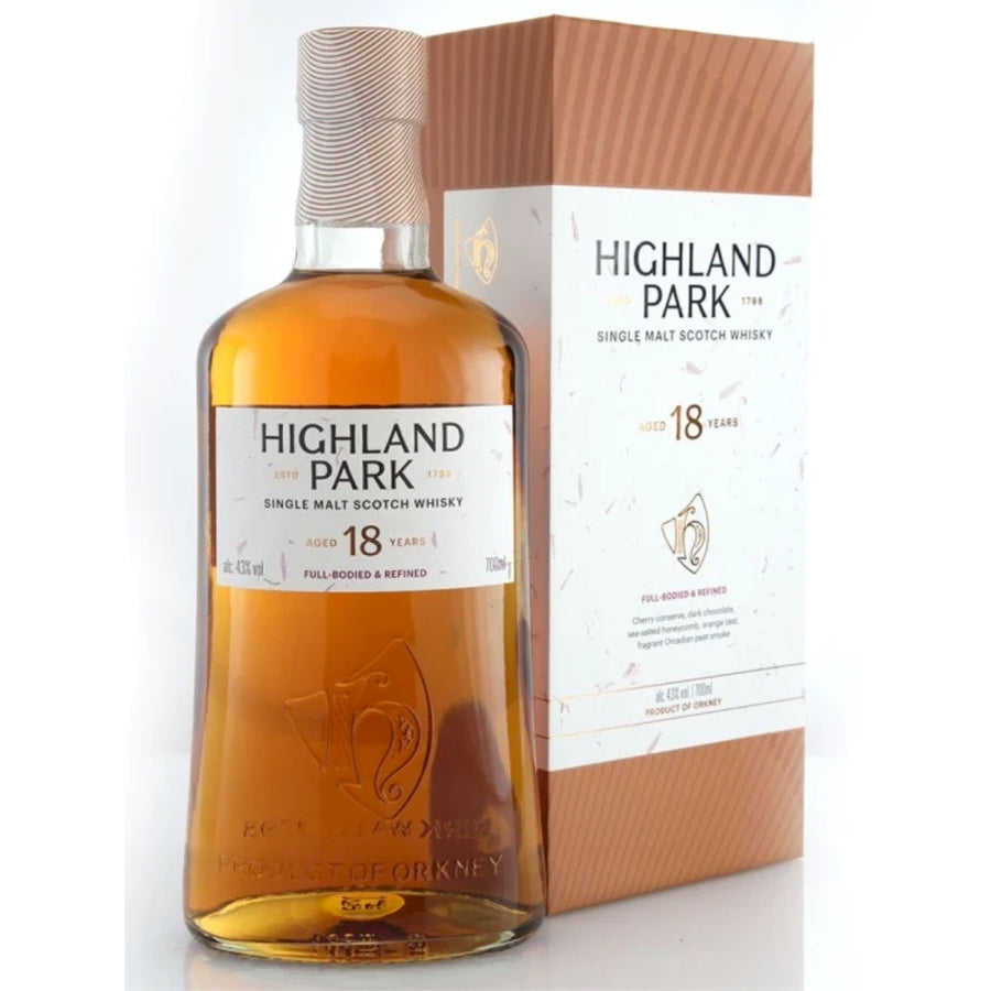 HIGHLAND PARK 18 Year Old&nbsp; Single Malt Scotch Whisky 70cl 43% - NEW BOTTLE
