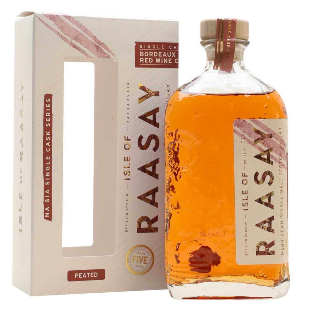 ISLE OF RAASAY NA SIA Single Cask Series Bordeaux Red Wine Cask Peated Single Malt Scotch Whisky 70cl 60.2%