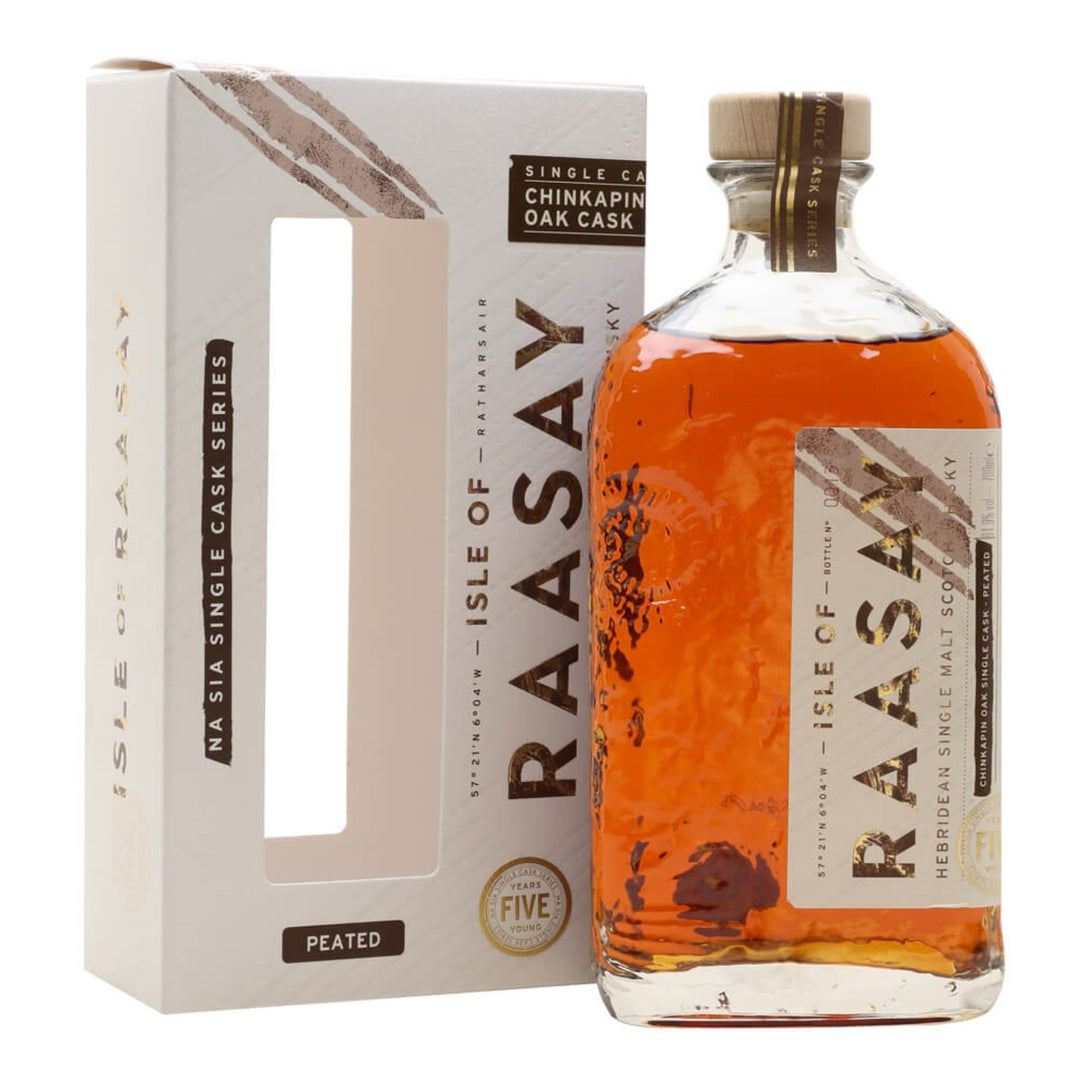 ISLE OF RAASAY NA SIA Single Cask Series Chinkapin Oak Cask Peated Single Malt Scotch Whisky 70cl 61.9%