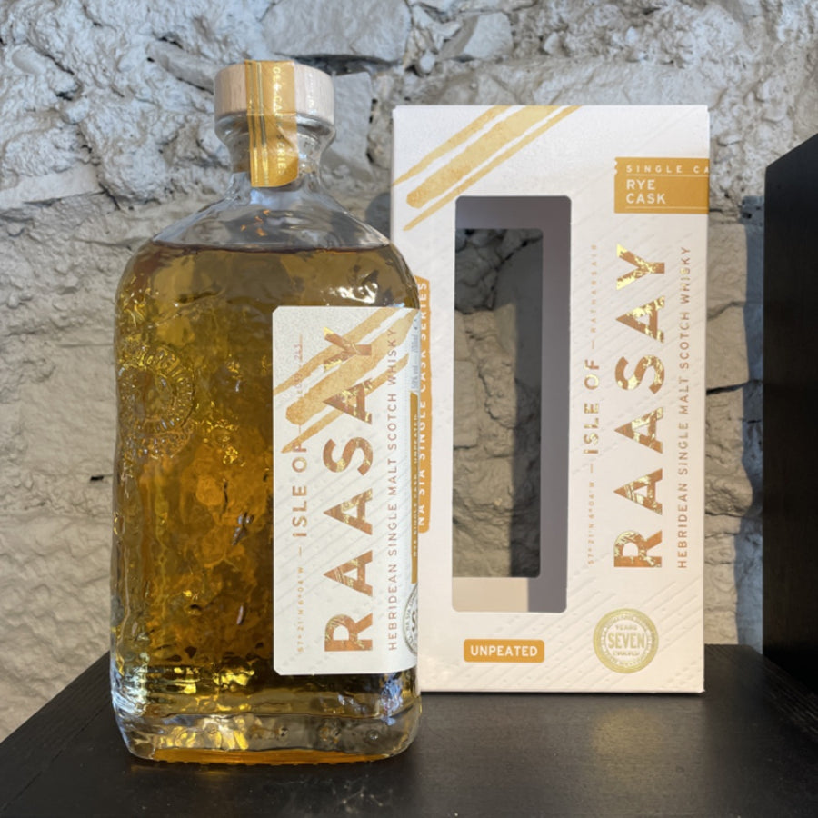 ISLE OF RAASAY Na Sia Single Cask Series Unpeated Rye Cask Single Malt Scotch Whisky 70cl 59%