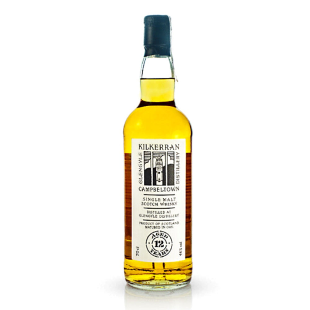 KILKERRAN 12 Year Old Campbeltown Single Malt Scotch Whisky 70cl 46% - LONG BOTTLE