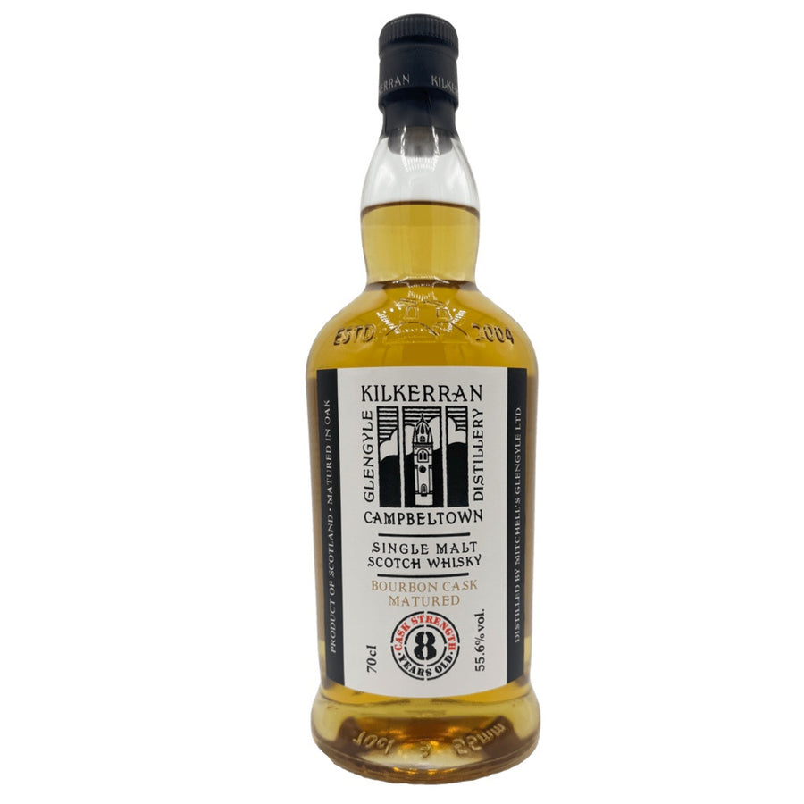 KILKERRAN 8 Year Old Bourbon Cask Matured (2025 Release) Campbeltown Single Malt Scotch Whisky 70cl 55.6%