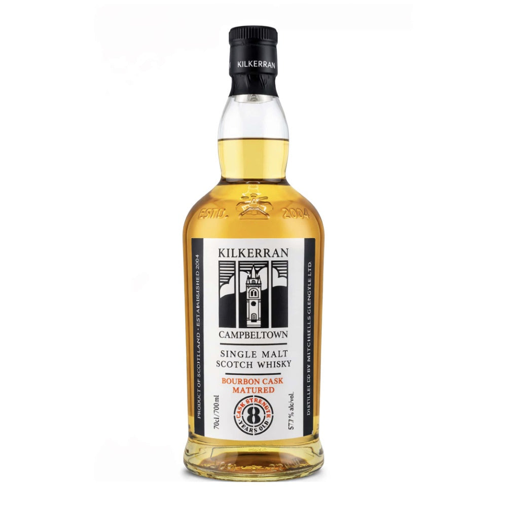 KILKERRAN 8 Year Old Bourbon Cask Matured (2026 Release) Campbeltown Single Malt Scotch Whisky 70cl 57.7%