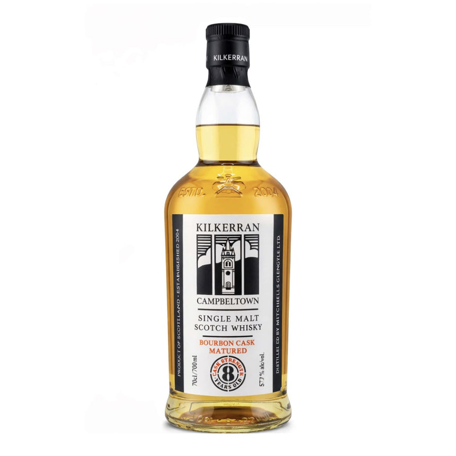 KILKERRAN 8 Year Old Bourbon Cask Matured (2026 Release) Campbeltown Single Malt Scotch Whisky 70cl 57.7%