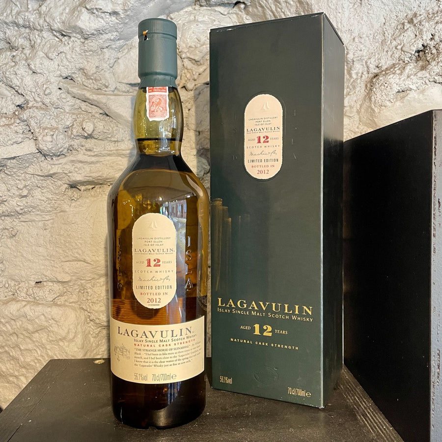 LAGAVULIN 12 Year Old Natural Cask Strength Islay Single Malt Scotch Whisky 70cl 56.1%