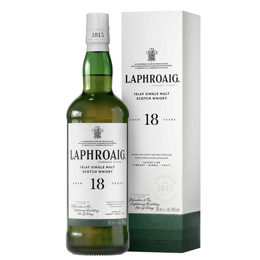 LAPHROAIG 18 Year Old Islay Single Malt Scotch Whisky 70cl 48%
