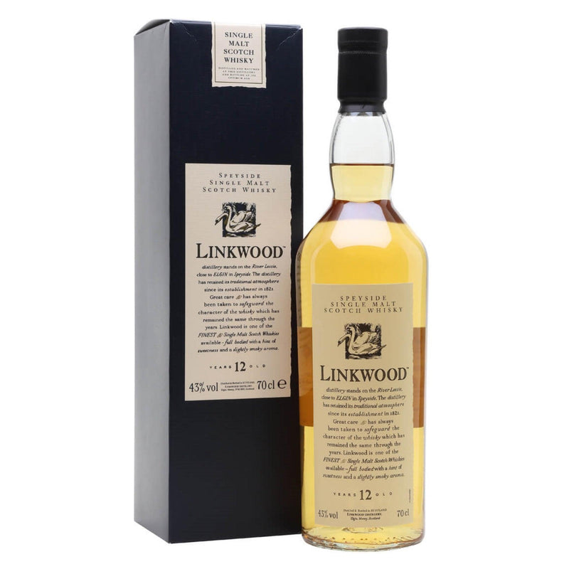 LINKWOOD 12 Year Old Flora & Fauna Speyside Single Malt Scotch Whisky 70cl 43%