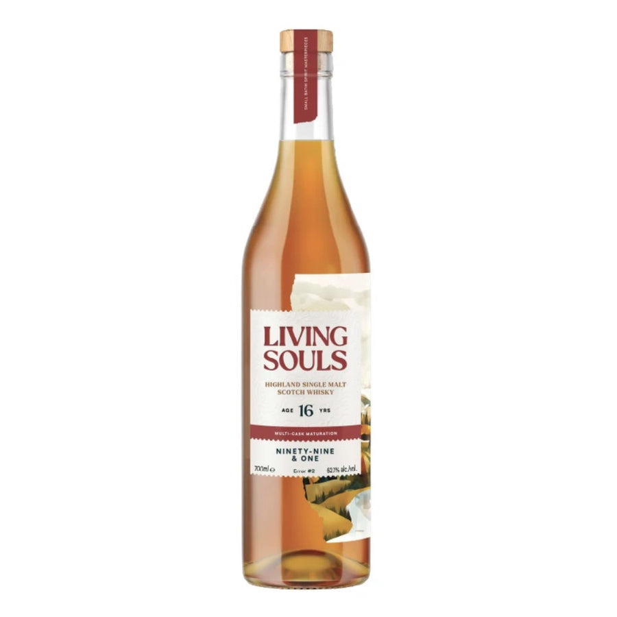 LIVING SOULS Ninety-Nine &amp; One Error #2 16 Year Old Single Malt Scotch Whisky 70cl 52.1%